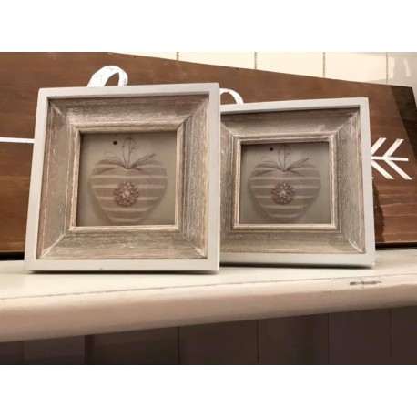 Cornice portafoto quadrata in legno