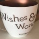 Porta tealight Wishes & Wonder bianca e bronzo