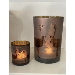 Porta tealight reindeer (disponibili 2 misure)